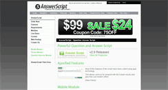 Desktop Screenshot of answerscript.com