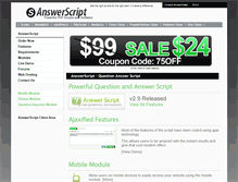 Tablet Screenshot of answerscript.com
